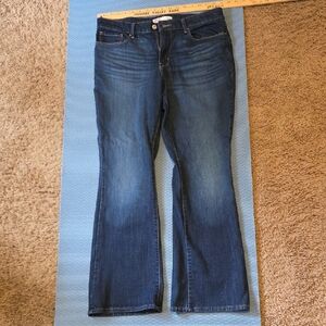 Levi's Dark Blue, Midrise Boot Cut Jeans